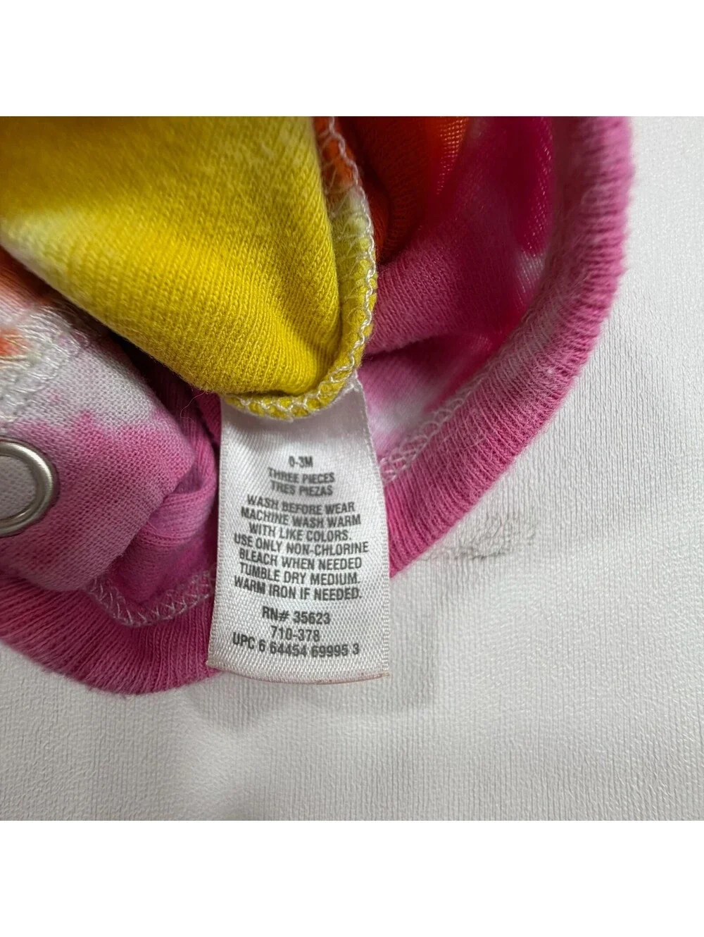 Carter's Child of Mine Tie-Dye Baby Bodysuit 0-3 Months